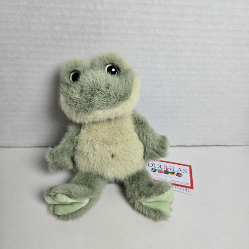 Douglas Cuddle Toys Flip The Frog 5" Plush NWT New Amphibian Cute